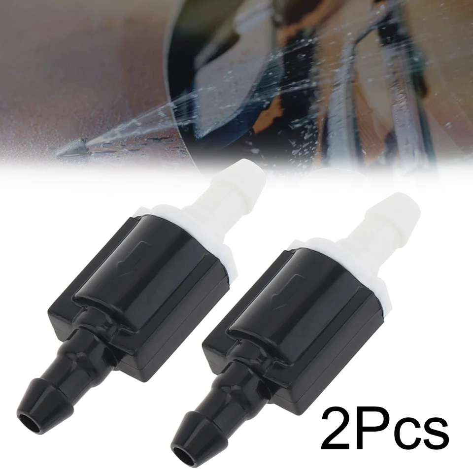 2 Pack Car Windshield Washer Tee Pipe, Wiper Cleaning Spray Pipe Connector 727903623364