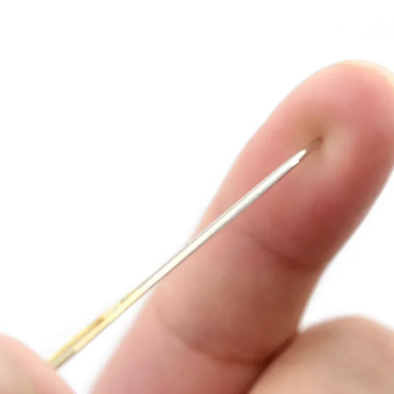 Leather sewing needles Round Head Blunt Pint Pointed Prism Sharp Tool for Embroidery Stitching Big Eye