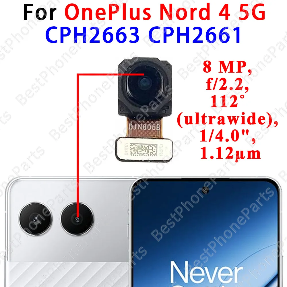 High-Resolution Front and Rear Camera Module with Flex Cable Replacement Spare Parts