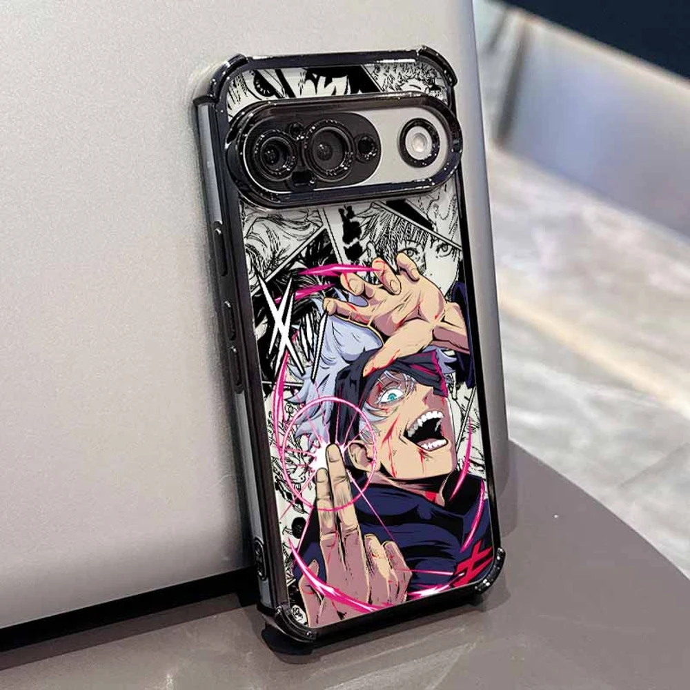Jujutsu Kaisen Cute Plating Drop-Proof Transparent Soft Phone Case