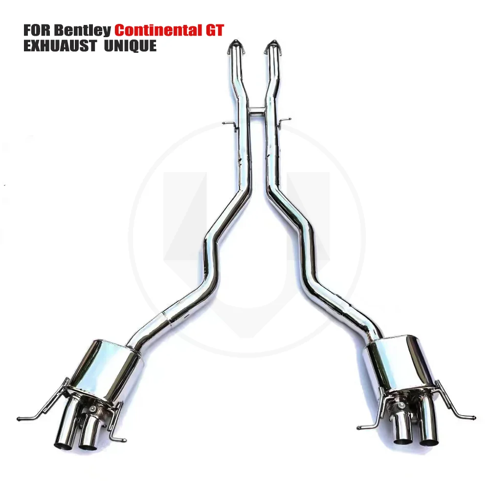 

UNIQUE Stainless Steel Exhaust System Performance Catback for Bentley Continent GT 4.0T 6.0T Catless Downpipe With Heat Shield