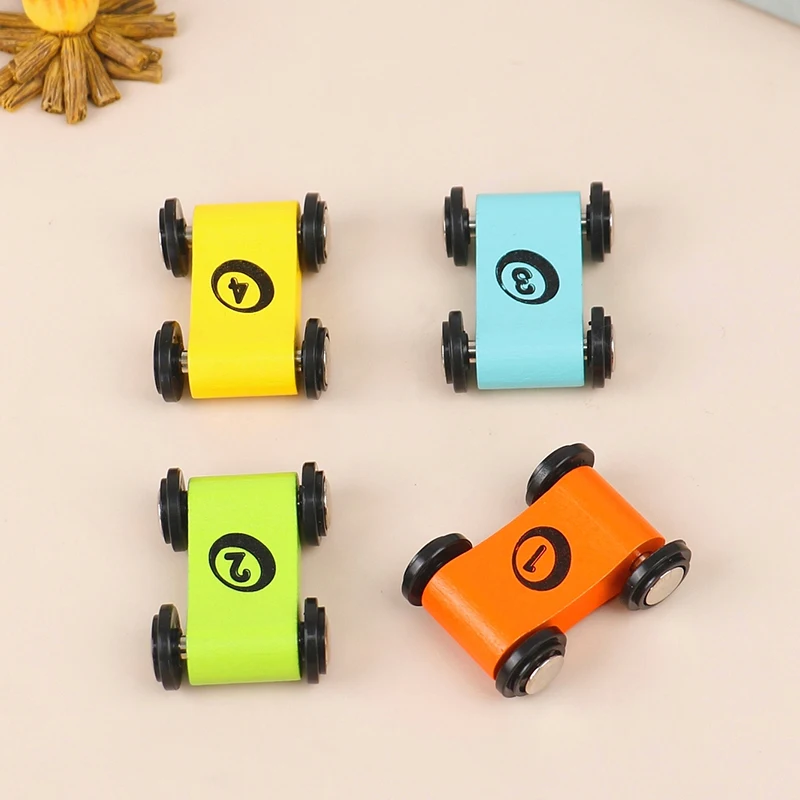 4Pcs Child Scooter Miniature Track Sliding Racing Inertial Pull Back Car Toy metal model car toy