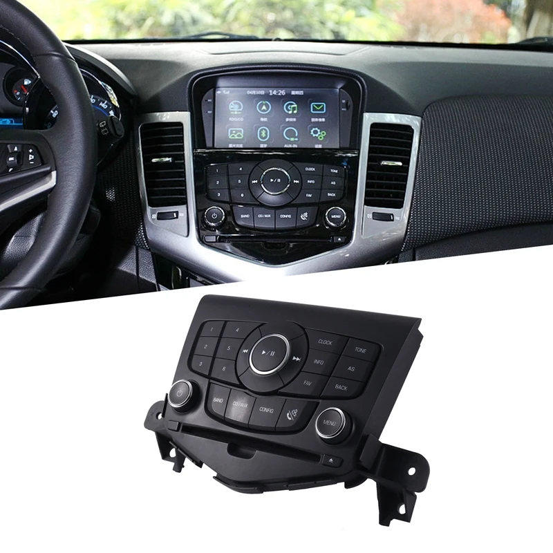 

Car CD Player Control Switch Panel Radio Control Button For Chevrolet Cruze 2012-2015