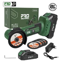 Brushless Angle Grinder 21V Cordless 19500RPM Polishing Grinding Machine 1500mAh Electric Power Tools For Home By PROSTORMER 1