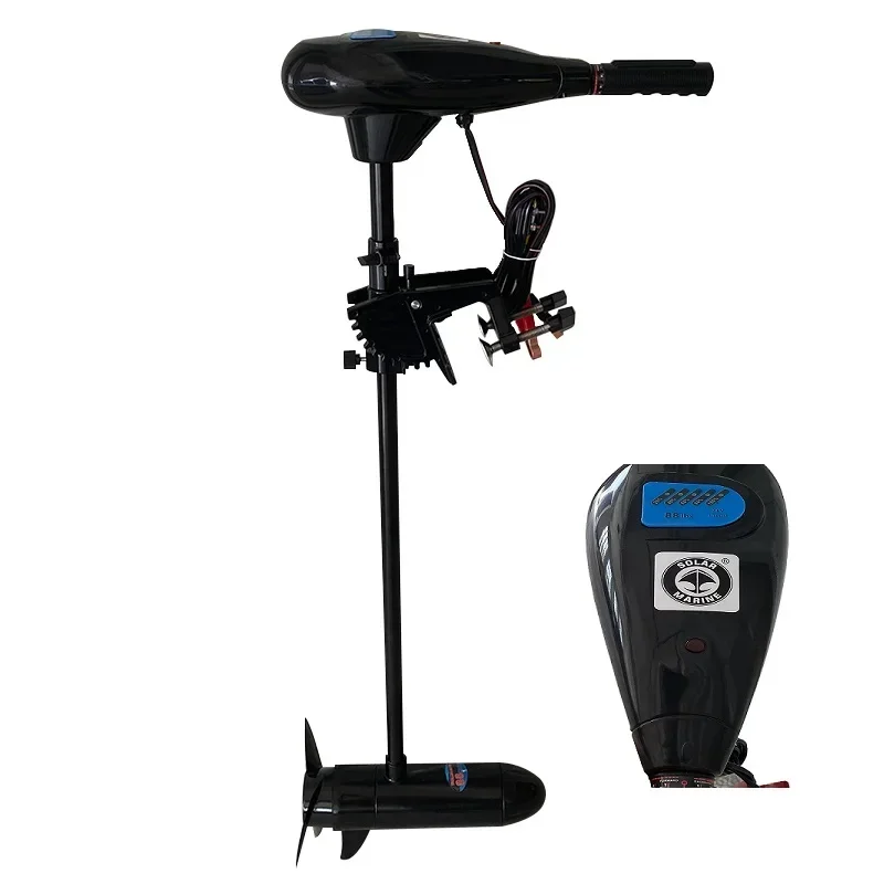 Solar Marine Dc 24V 88Lbs Gommone Elettrico Traina Motore Pesca Kayak Motore Fuoribordo Con Elica A Tre Lame
