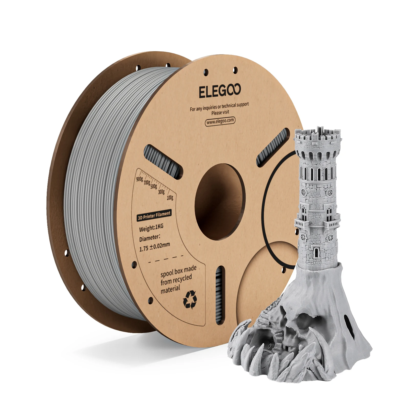 ELEGOO 1kg 1.75mm PLA Filament Plastic 3D PLA for 3D Printer Consumables  Material for NEPTUNE 3 PRO FDM 3D Printer - AliExpress