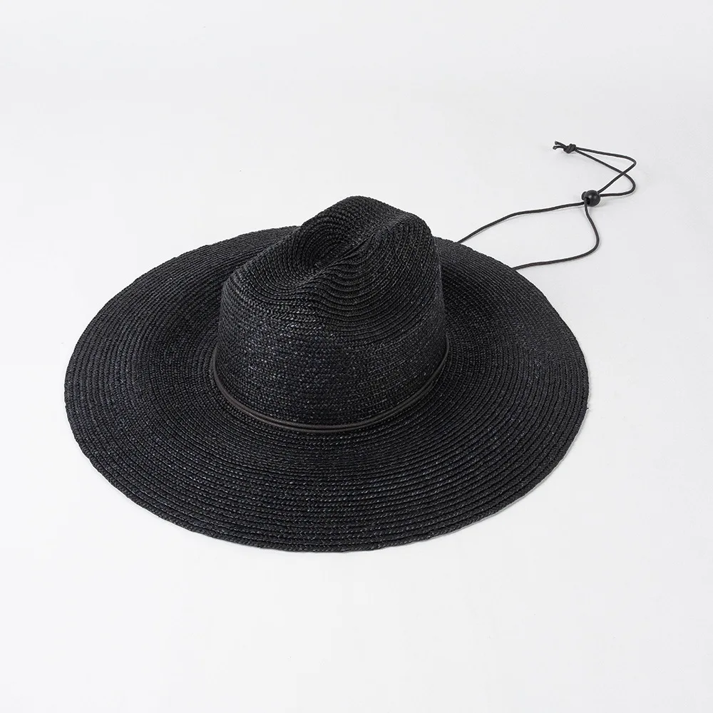 Cappelli da spiaggia da donna, cappello di paglia a tesa larga