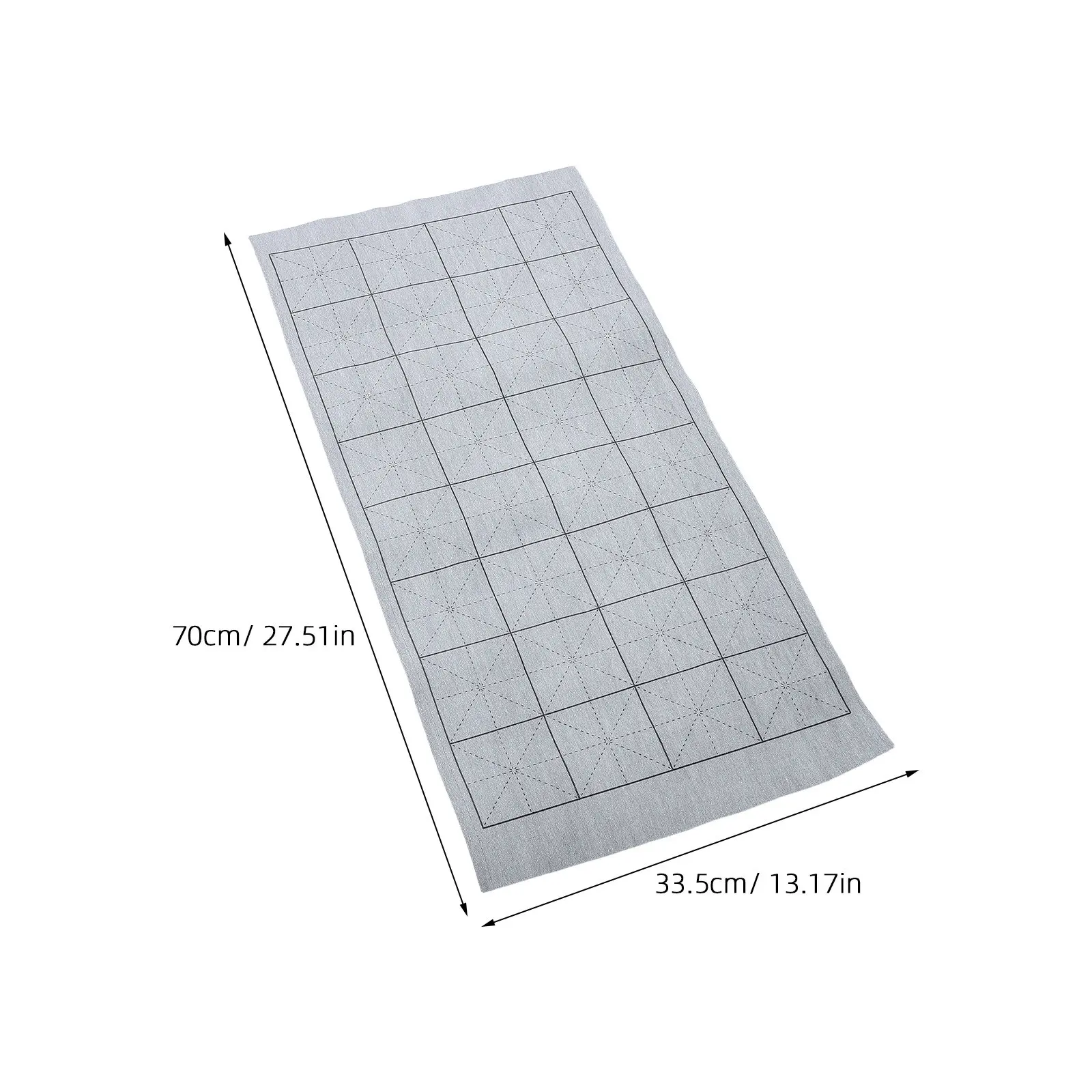 3Pcs 서예 물 쓰기 천 그리드가 있는 재사용 가능한 연습 매트 향상된 브러시 컨트롤 일상 훈련용 휴대용 그레이