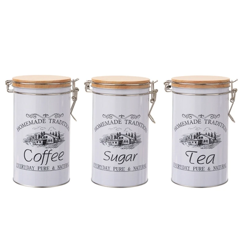 

Convenient Coffee Sugar Sealing Canisters Elegant Package Jar Modern Canisters for Commercial Use