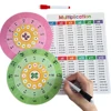 Montessori 1-12 Multiplication Table Cards, Multiplication Turntable Training Game, Self-check Math Facts Learning Aids for Kids 5