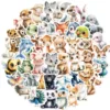 50PCS Cute Watercolor Animals Graffiti Stickers Cartoon DIY Skateboard Phone Case Laptop Waterproof Cool Sticker Decals Toy 2
