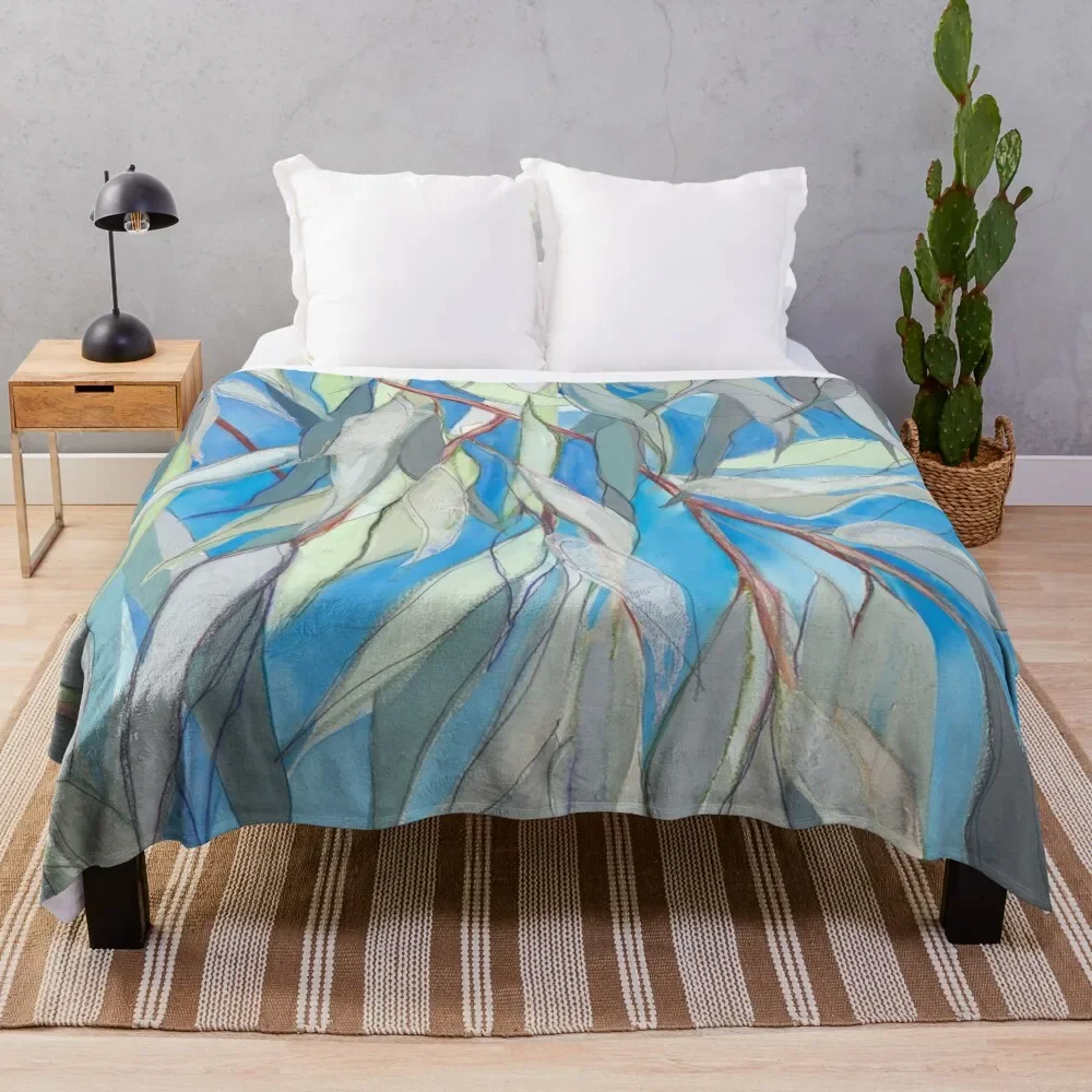 Blue Skies Throw Blanket For Sofa Thin Retros Blankets