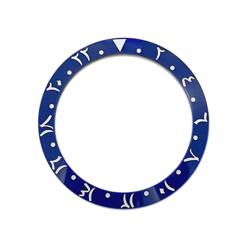 Curved Arab Ceramics Bezel Insert Ring