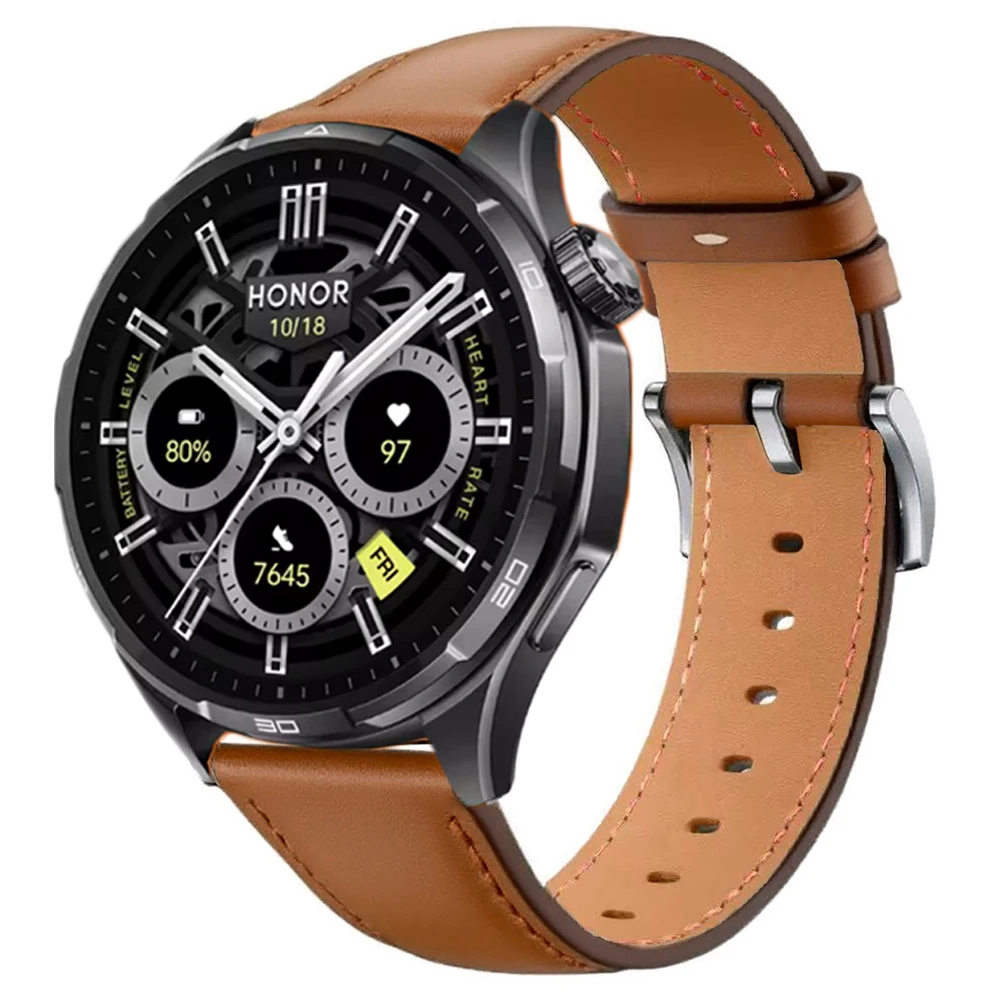 Premium Leather Watchband – 22mm Strap with Quickfit Button Bracelet