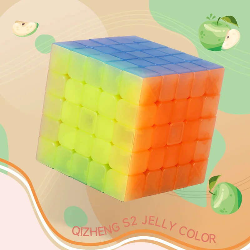 Jelly Color Cube Puzzle Toy Set - 5-in-1 Professional Magic Toy