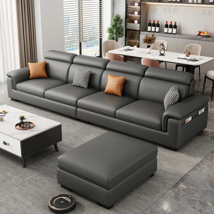 

Luxury Modern Living Room Sofas Furniture Europe Wooden Living Room Sofas Hotel Sectional Leather Nordic Salon Meuble Home Decor