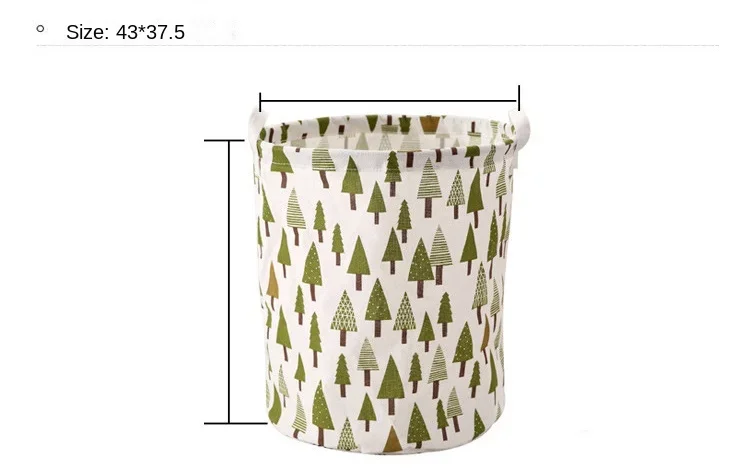 Dirty Cloth Basket Folding Toy Cloth Storage Basket Storage Bucket Washing Basket Household Fabric Art Storage Basket Bag Cute 2