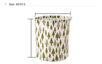 Dirty Cloth Basket Folding Toy Cloth Storage Basket Storage Bucket Washing Basket Household Fabric Art Storage Basket Bag Cute 2