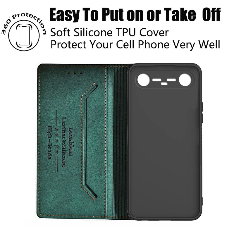 Tecno Pova & Spark Slim Leather Flip Wallet Phone Case