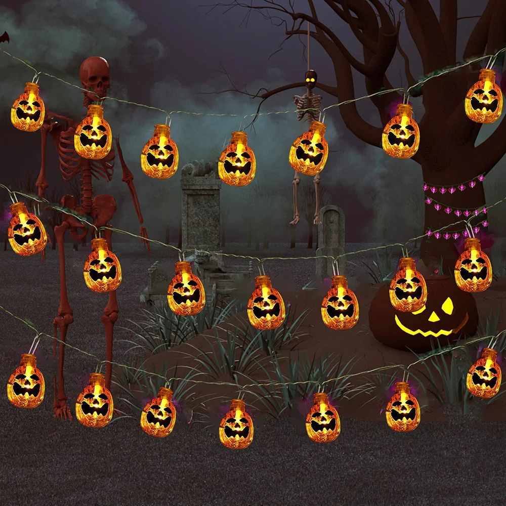 Гирсветильник да в виде тыквы на батарейках