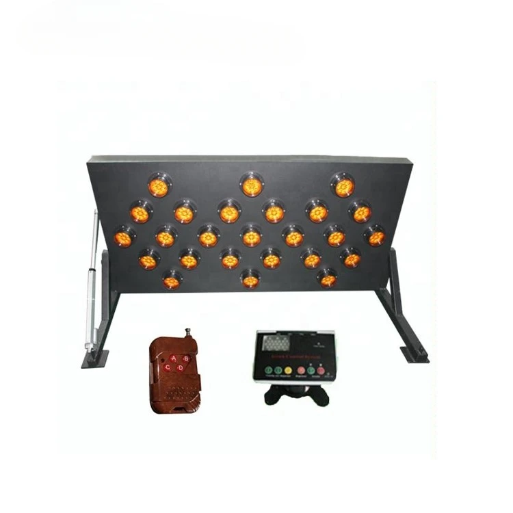 

Truck mounted folding stand 1200*750mm aluminum yellow flashing traffic arrow sign board