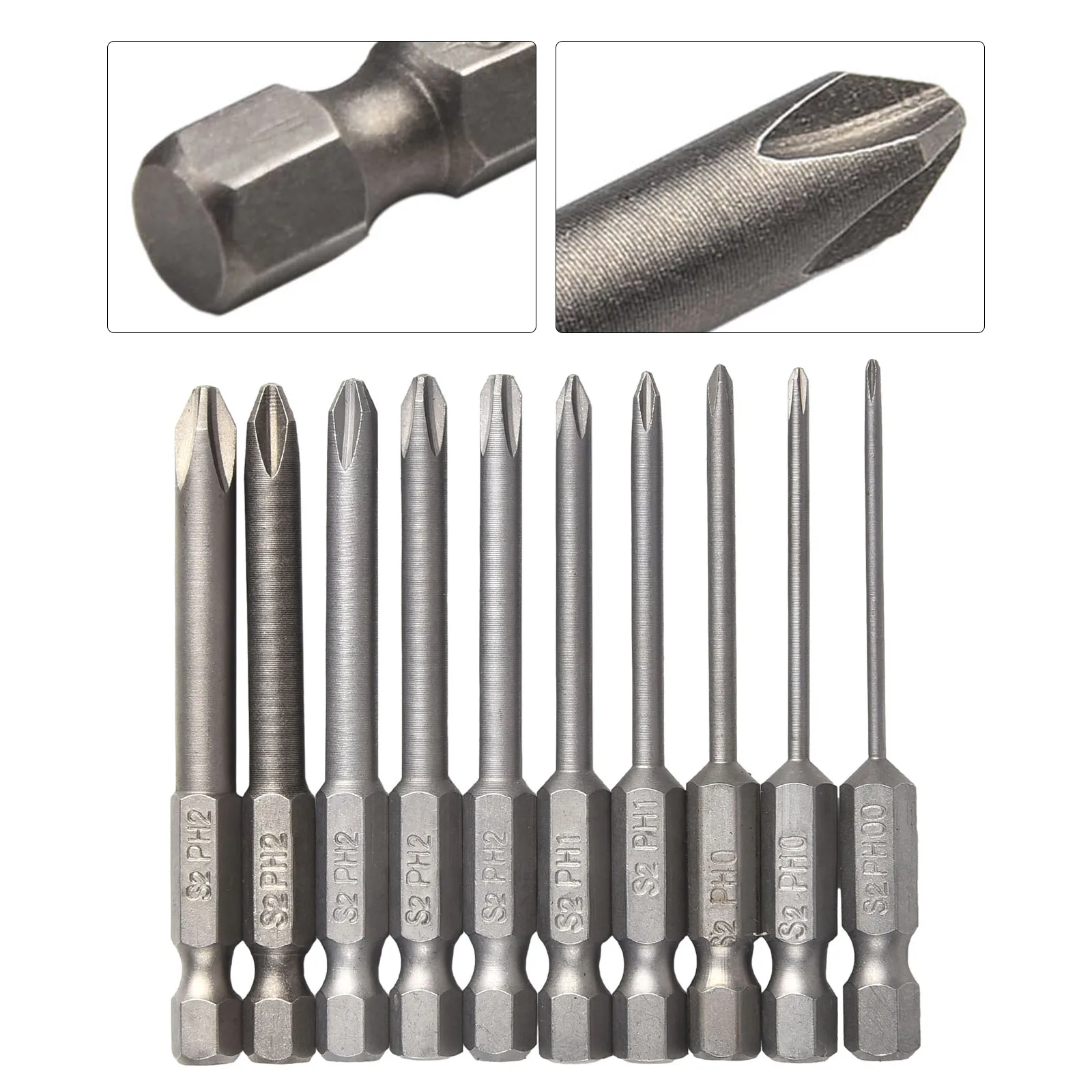 

Screwdriver Bit Screwdriver Bits Alloy Steel Cross Electric Hex Magnetic PH0 PH00 PH1 Screwdriver Bits 1/4inch