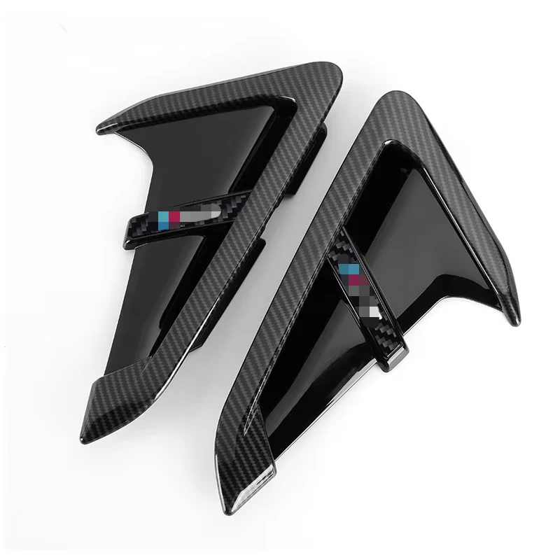 2Pcs/set ABS Car Front Fender Side Air Vent Cover Trim Car-styling for BMW X3 G01 X4 G02 Shark Gills Car Accessories