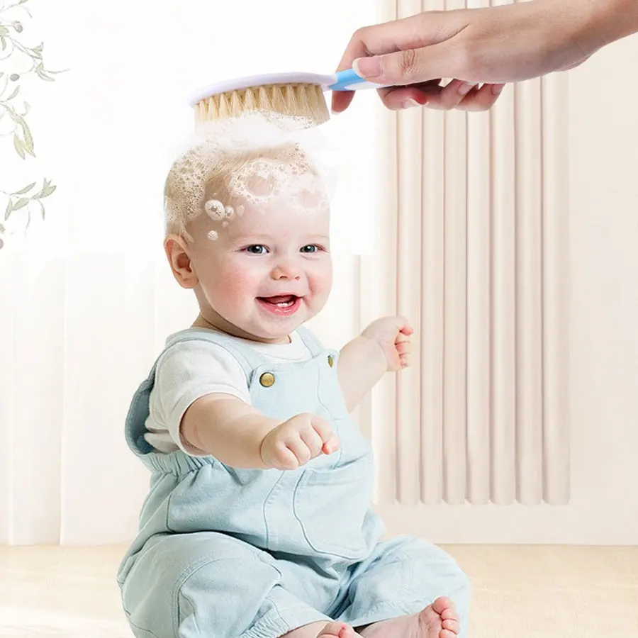 Gentle Infant Hair Care & Massaging Brush Set