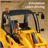HuiNa 1/24 RC Excavator 9 Channel 2.4G Remote Control Alloy Digging Bucket Led Light Excavator Model RC Truck Toys Gift for Boy 5