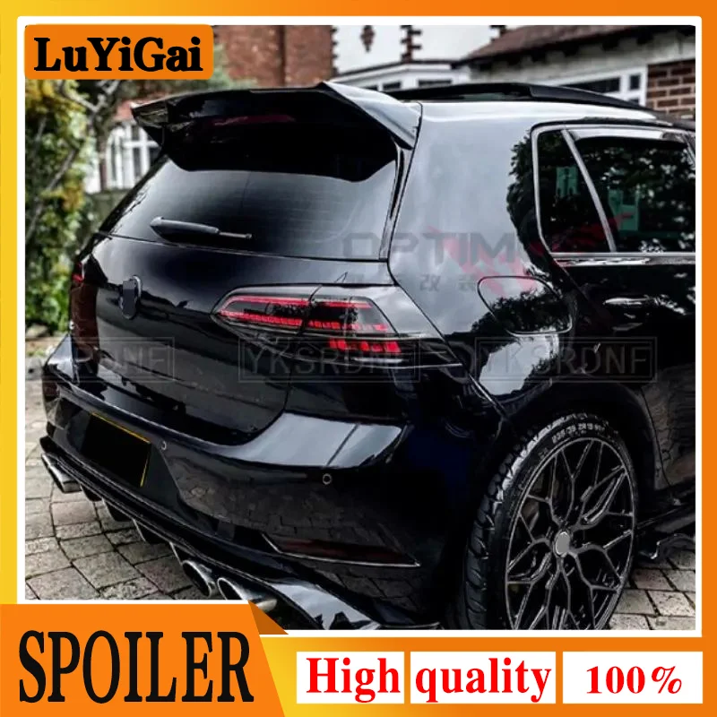 Per Volkswagen Vw Golf 7 Mk7 7.5 Gti Gti Spoiler 2014-2019 Abs Plastica Posteriore Tetto Tronco Spoiler Ala