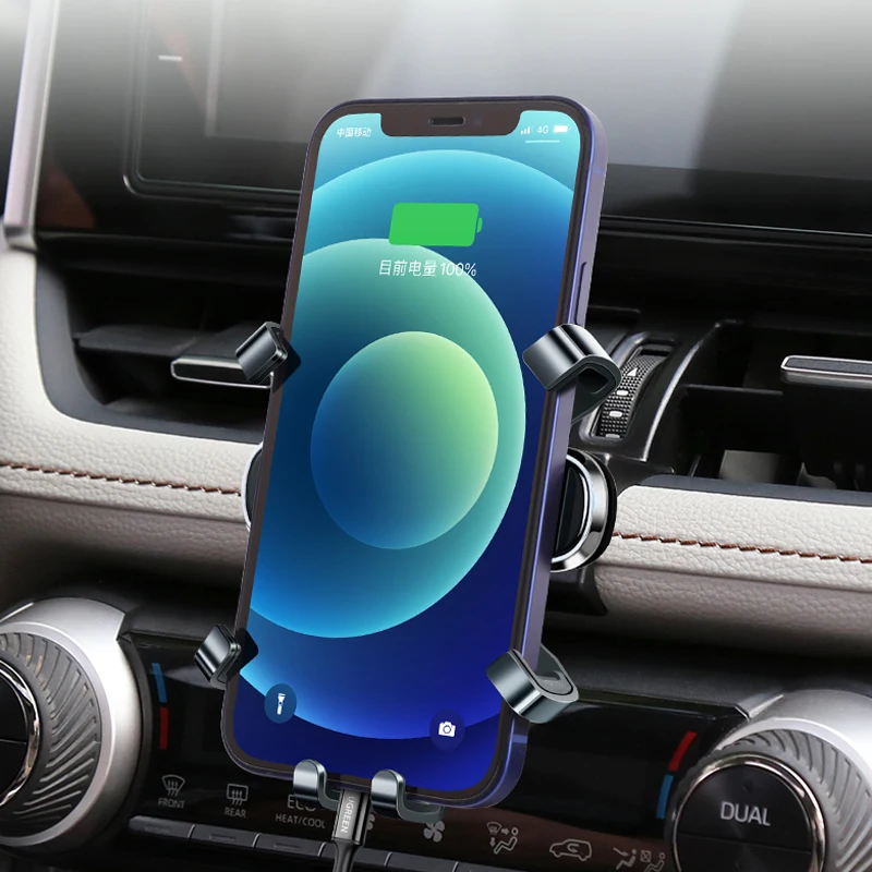 Car phone holder for Toyota RAV4 5th XA40 XA50 GPS stand rotatable support mobile accessories mobile phone holder phone holder