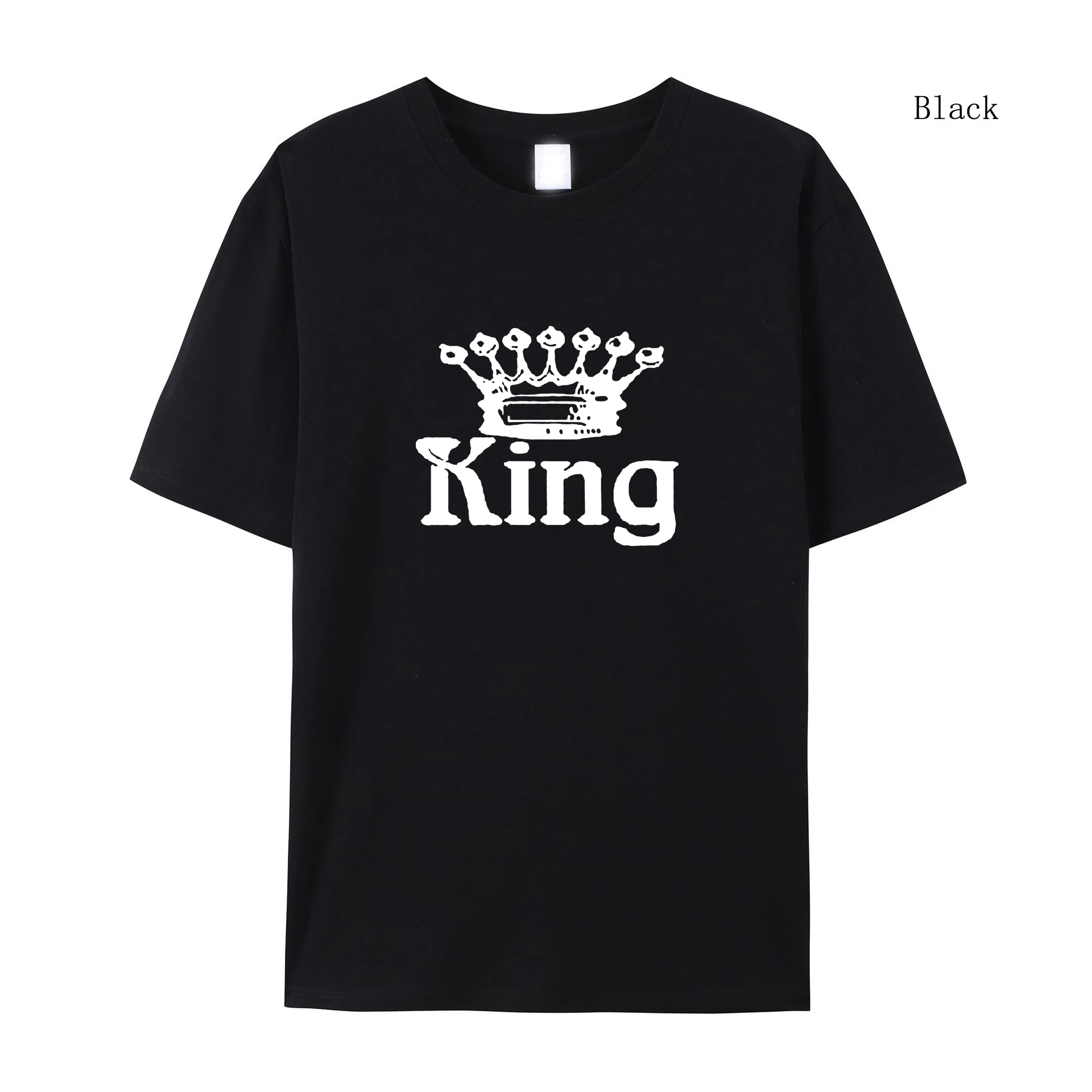 

Fashion Casual T-Shirt Couples Men Women Short Sleeve Oversized T Shirt Print King Queen Tops Men Women T-Shirt Clothing