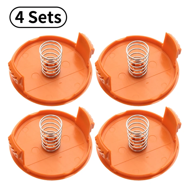 Replacement Spool Cap Covers With Spring For Black+Decker Trimmer Weed Eater  New - AliExpress