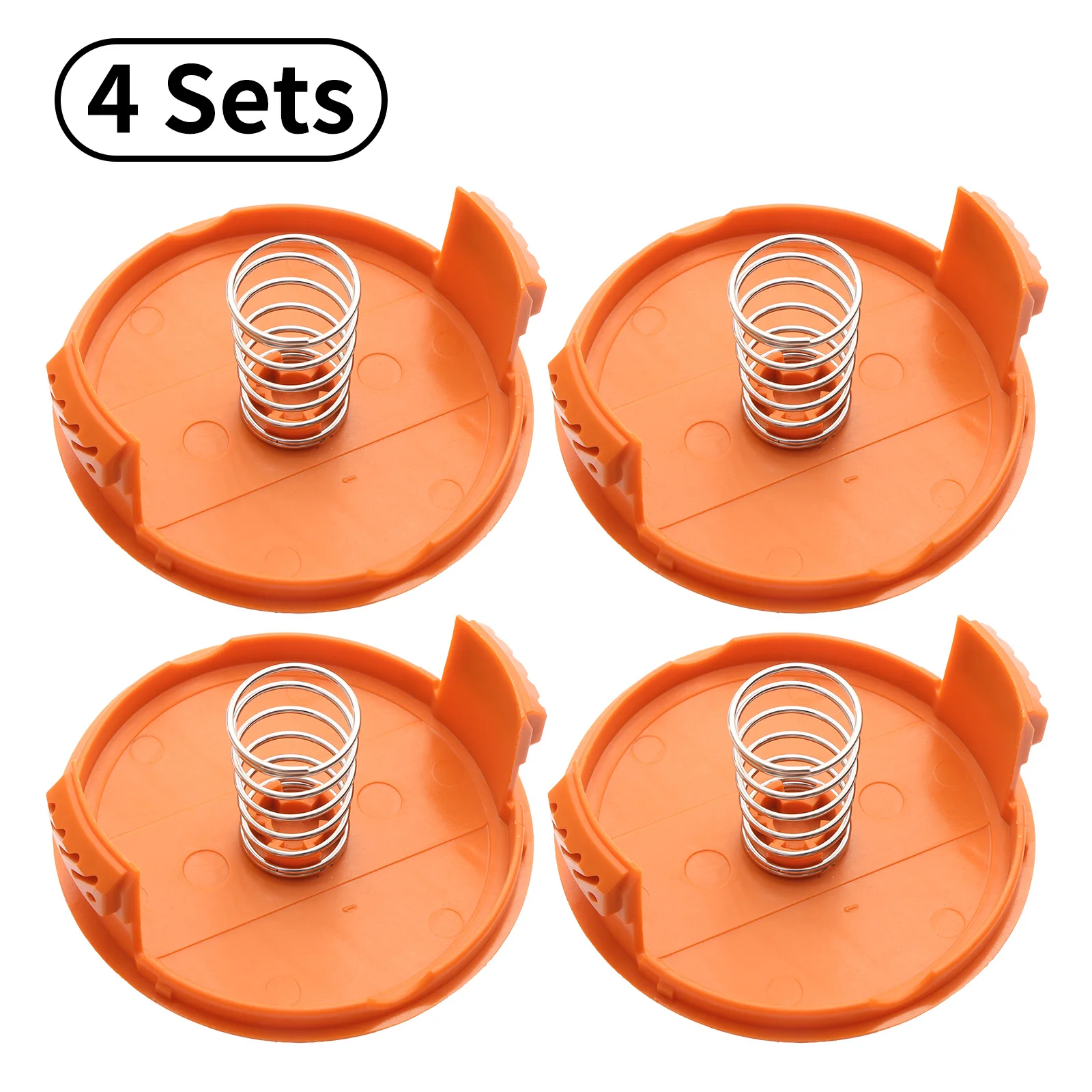 4-Pack Plastic Replacement Spool Cap Covers and Springs Trimmer Parts  Replacements Compatible for Black and Decker Weed Eater - AliExpress