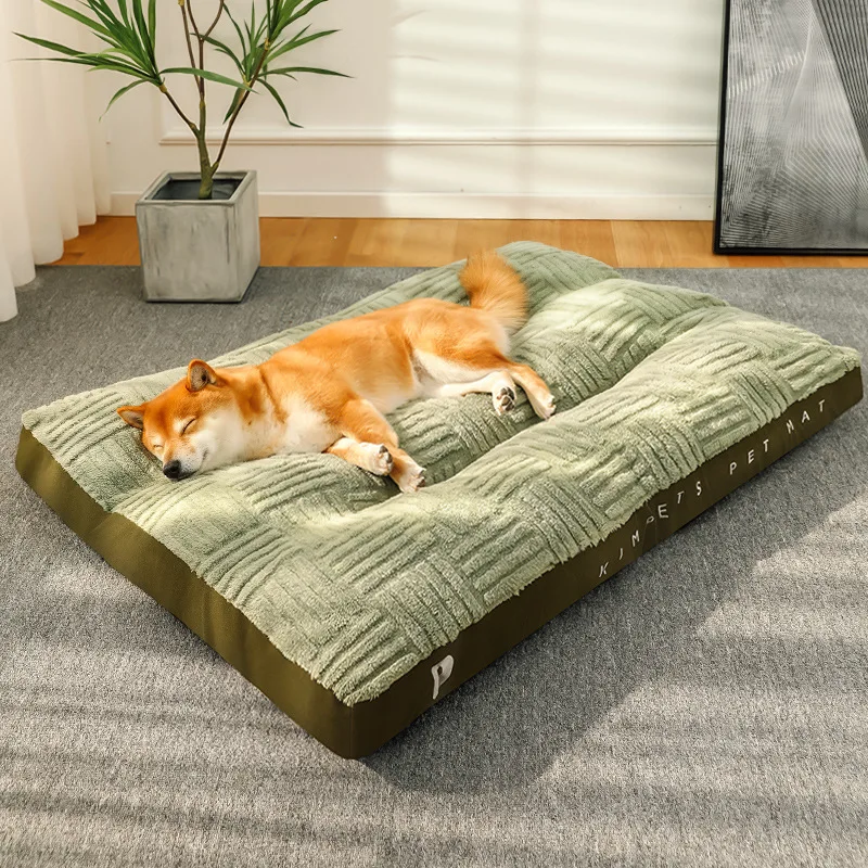 

Big Dog Mat Corduroy Pad Large Size Pet Sleeping Bed Thicken Washable Pet Bed for Medium Large Dogs Removable Dog Kennel Sofa