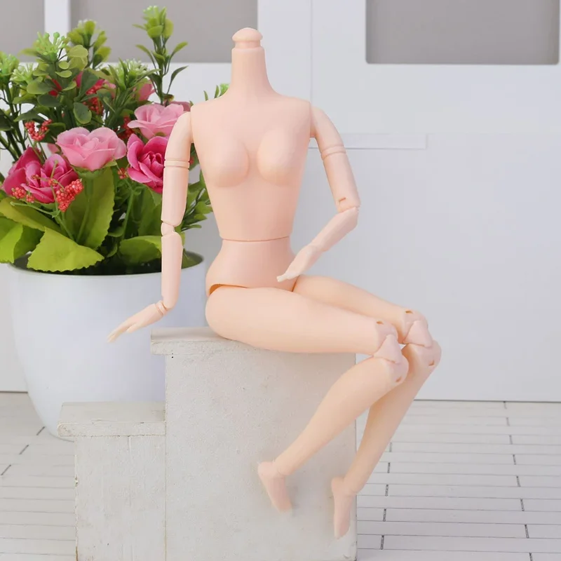 30cm African Doll's Body 5/11/13/20 Joints Body Dark Skin Children's Pretty Girl Toy 5