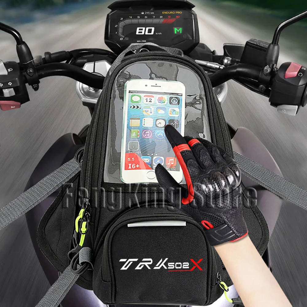 Benelli TRK용 대형 스크린 마그네틱 가방, 라이딩 백, 내비게이션 연료 탱크 백, 502x 502 오토바이