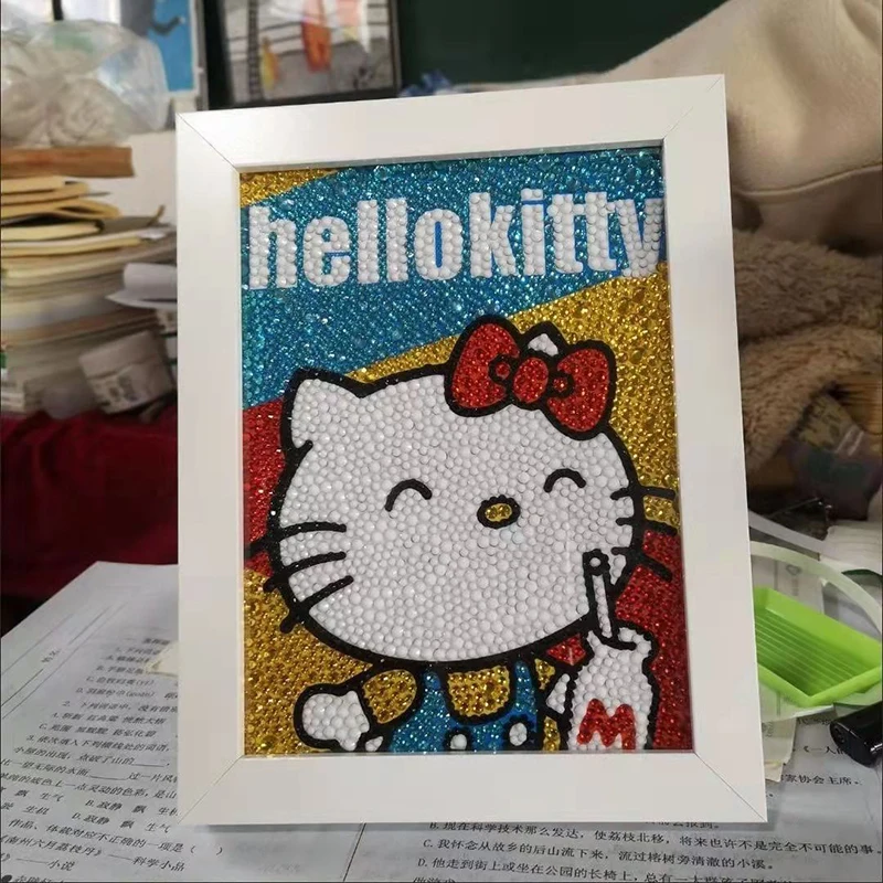 Hello Kitty Cartoon - 5D Diamond Painting 