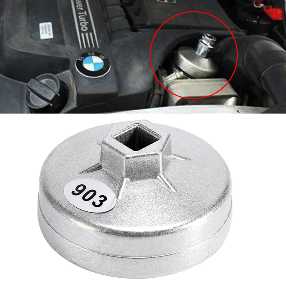 Oil Filter Wrench 74mm 14 Teeth Aluminum Socket Remover Tool For BMW AUDI Benz Auto Tool