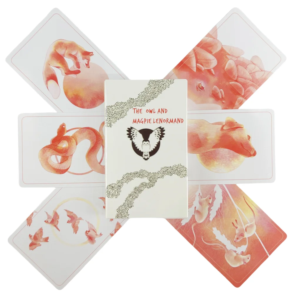 The Owl And Magpie Lenormand Oracle Cards Divination Deck English