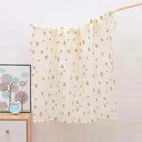 Baby Blanket Muslin Swaddle 2 Layer Cotton Receive Blankets for Newborn Bath Towel Summer Bedding Baby Items Mother Kids 1