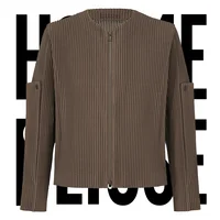 Pleats Pleated Jacket Men's 2024 Spring And Autumn New Jacket Men Niche Design Youth Short Men's Casual Jacket Tide Men Clothing 1