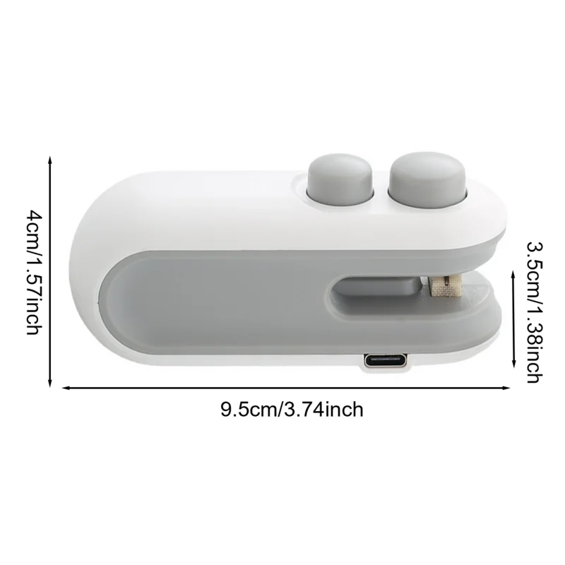 Mini Bag Sealer USB Rechargeable Heat Sealer Cutter Mini Chip Bag Sealer  Heat Seal With Soft Magnetic Kitchen Appliances - AliExpress