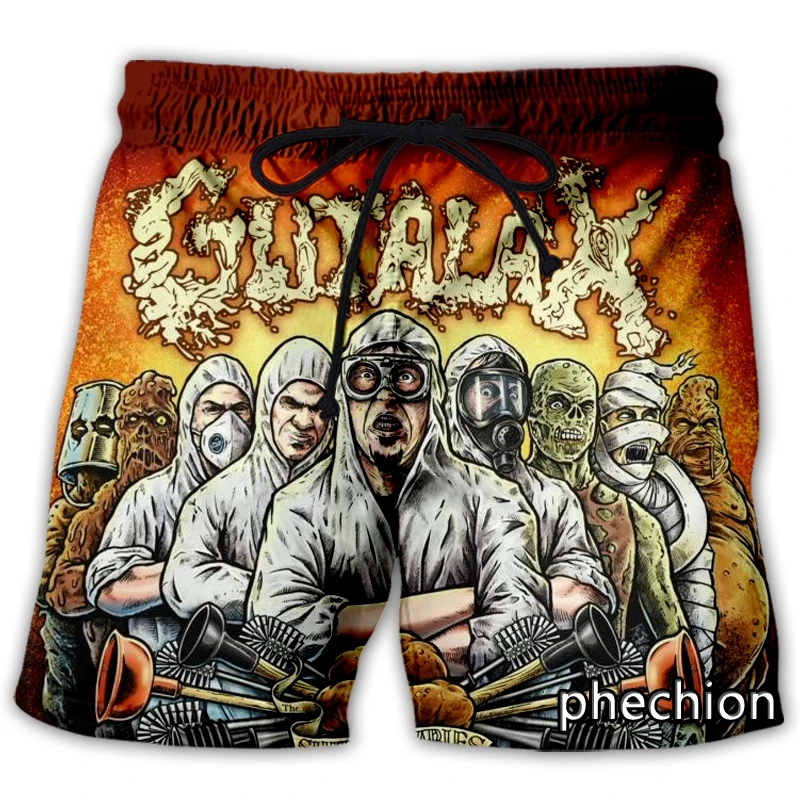 

phechion New Men/Women Gutalax Rock 3D Printed Casual Shorts Fashion Streetwear Men Loose Sporting Shorts A319