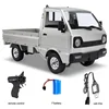 1/10 Wpl D12 Rc Car Simulation Drift Climbing Truck Led Light On-road Haul Cargo Remote Control Electric For Children Gifts Toy 2