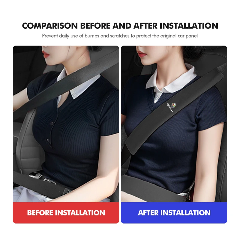 Luxurious Suede Seat Belt Cover Shoulder Protector