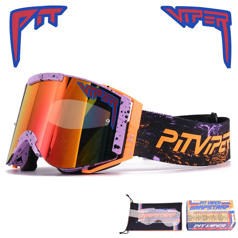 Pit Viper Original Box Anti Fog Ski Goggles Sport Eyewear Men Women Outdoor Snowmobile