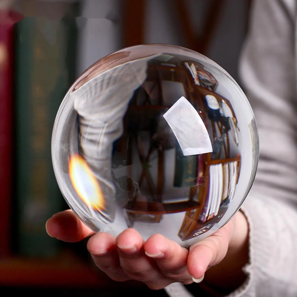 

Touch Miss Natural White Crystal Ball Smelting Feng Shui Ball Living Room Study Entrance Home Decoration Gifts