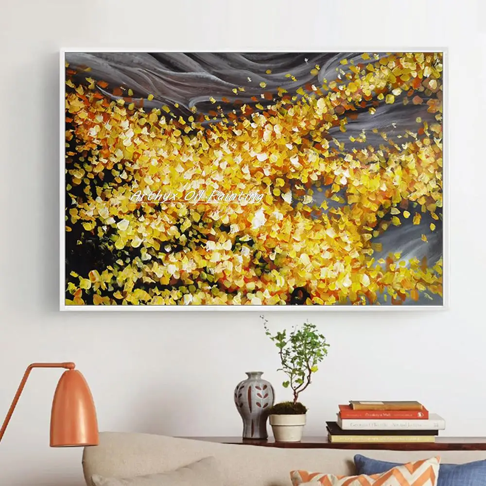 

Arthyx,Large,Handpainted Knife Abstract Oil Painting On Canvas,Modern Landscape,Wall Art,Picture For Living Room,Home Decoration