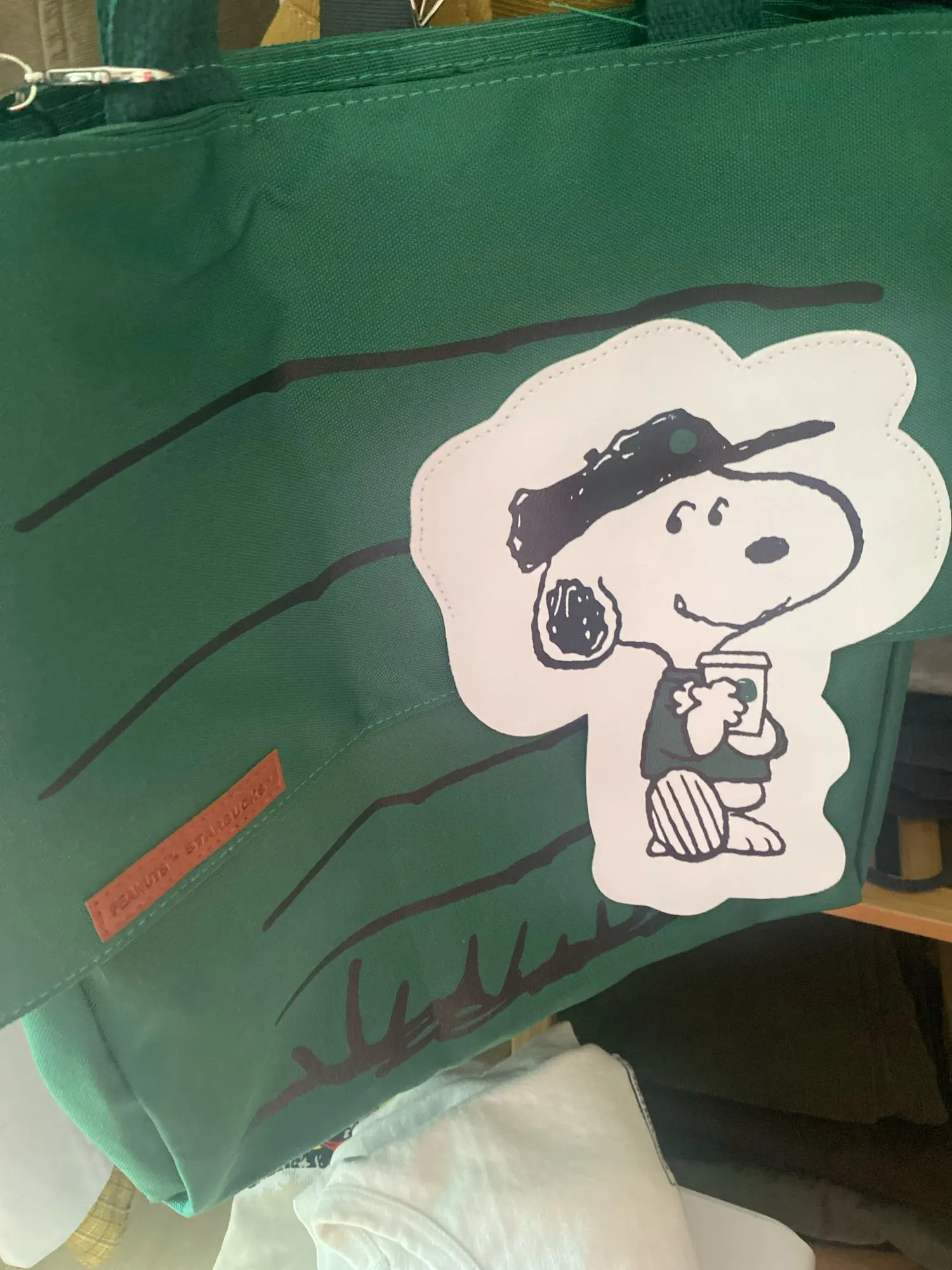Snoopy Peanuts Starbuck Shoulder Tote